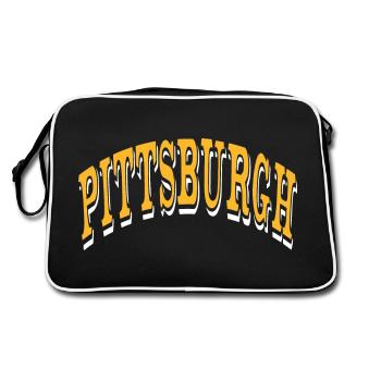 Pittsburgh - Retro Bag - black/white - Back