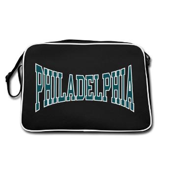 Philadelphia - Retro Bag - black/white - Back