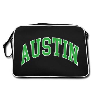 Austin - Sac Retro - noir/blanc - Dos