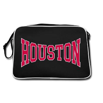 Houston - Retro Bag - black/white - Back