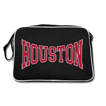 Houston - Retro Bag - black/white - Back