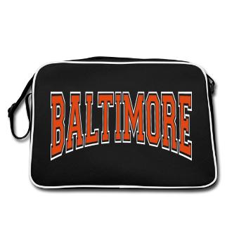 Baltimore - Retro Bag - black/white - Back