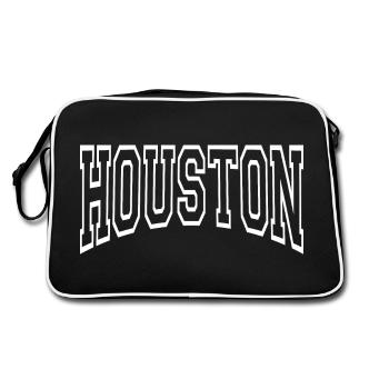 Houston - Retro Bag - black/white - Back