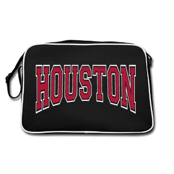 Houston - Retro Bag - black/white - Back