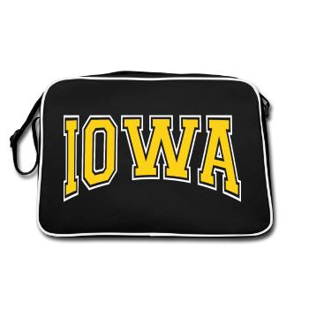 Iowa - Sac Retro - noir/blanc - Dos