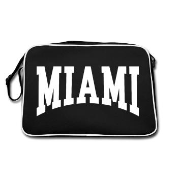 Miami - Sac Retro - noir/blanc - Dos