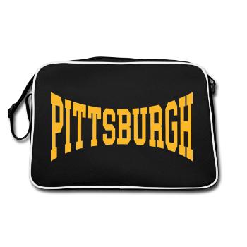 Pittsburgh - Retro Bag - black/white - Back