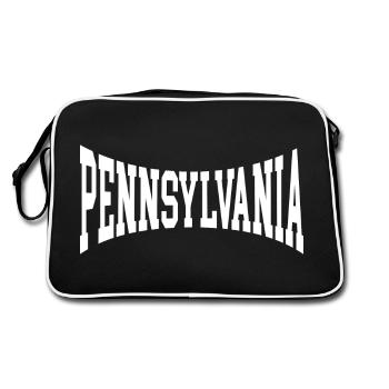 Pennsylvania - Retro Bag - black/white - Back