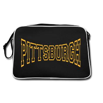 Pittsburgh - Retro Bag - black/white - Back