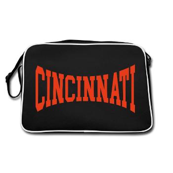 Cincinnati - Retro Bag - black/white - Back