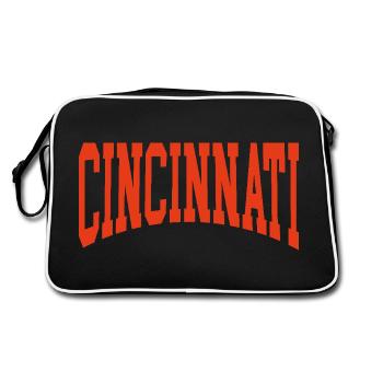 Cincinnati - Retro Bag - black/white - Back