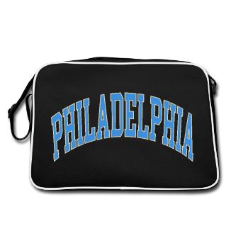 Philadelphia - Retro Bag - black/white - Back