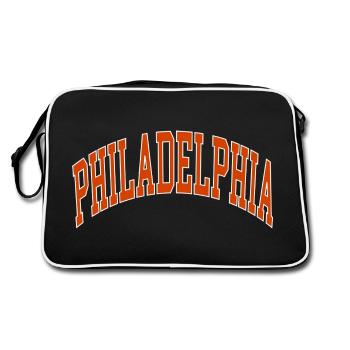Philadelphia - Retro Bag - black/white - Back