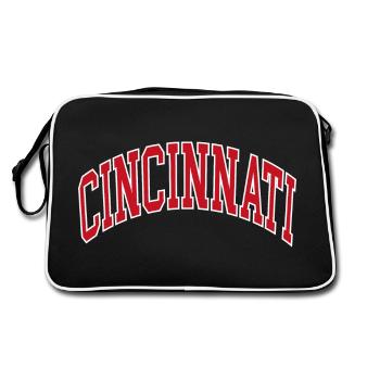 Cincinnati - Retro Bag - black/white - Back