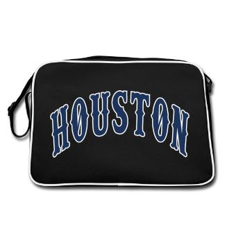 Houston - Retro Bag - black/white - Back