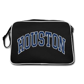 Houston - Retro Bag - black/white - Back