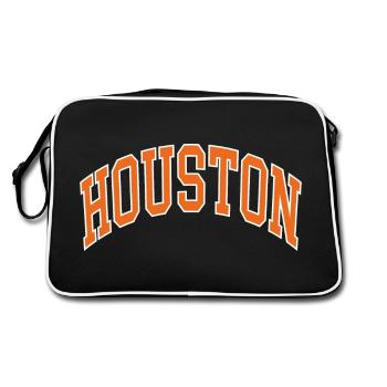 Houston - Retro Bag - black/white - Back