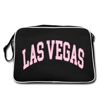 Las Vegas - Retro Tasche - Schwarz/Weiß - Hinten