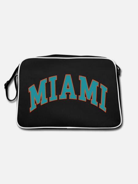 Miami - Retro Tasche - Schwarz/Weiß