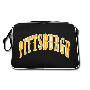 Pittsburgh - Retro Bag - black/white - Back