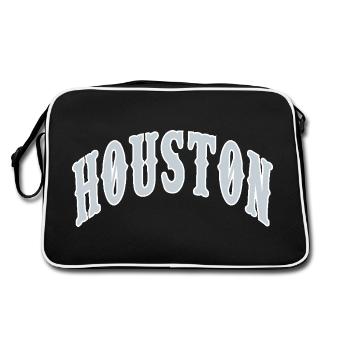 Houston - Retro Bag - black/white - Back