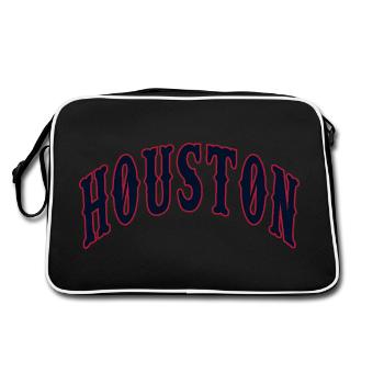 Houston - Retro Bag - black/white - Back
