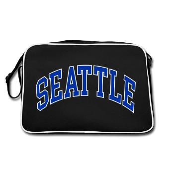Seattle - Sac Retro - noir/blanc - Dos