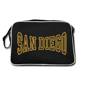 San Diego - Sac Retro - noir/blanc - Dos