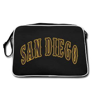 San Diego - Sac Retro - noir/blanc - Dos