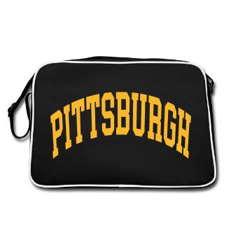 Pittsburgh - Retro Bag - black/white - Back
