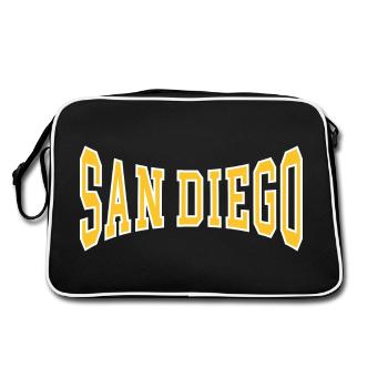 San Diego - Sac Retro - noir/blanc - Dos