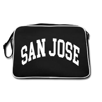 San Jose - Retro Bag - black/white - Back