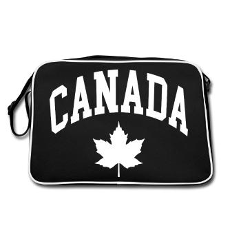 Drapeau du Canada - Sac Retro - noir/blanc - Dos