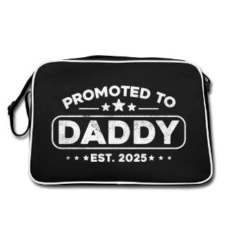 Promu papa en 2025 - Sac Retro - noir/blanc - Dos