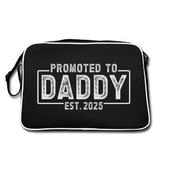 Promu papa pour 2025 - Sac Retro - noir/blanc - Dos
