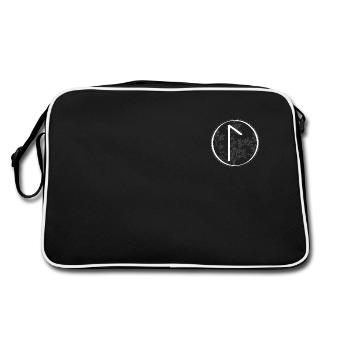 Runes - Laguz: Water - Retro Bag - black/white - Back