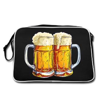 Chope à bière Chopes à bière Verres à bière Bière Alcool Alcool - Sac Retro - noir/blanc - Dos