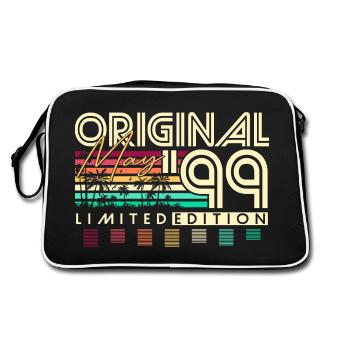 Mai 1999 Vintage Anniversaire Vintage Rétro - Sac Retro - noir/blanc - Dos