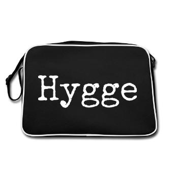 Hygge - Confort scandinave (Font2) - Sac Retro - noir/blanc - Dos