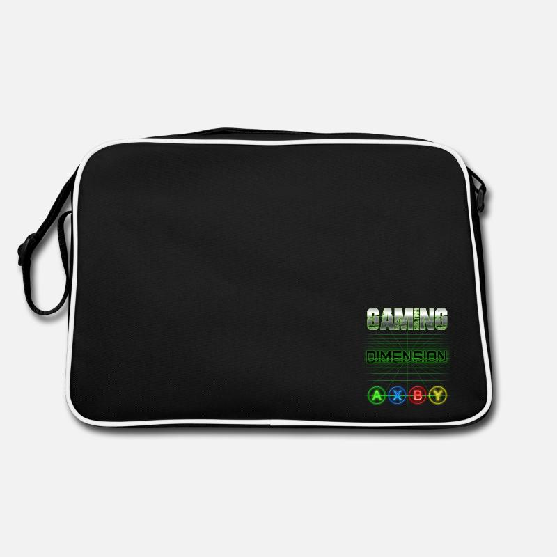 GAMING DIMENSION (AXBY) - Retro Bag - black/white