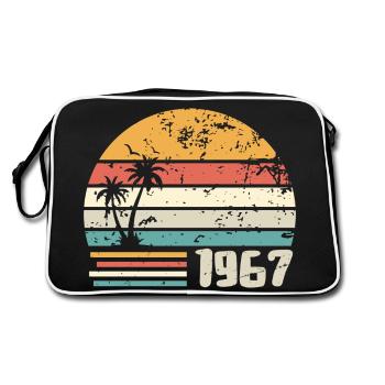 1967 Geburtstagsgeschenk - Made in 1967 Retro 1967 - Retro Tasche - Schwarz/Weiß - Hinten
