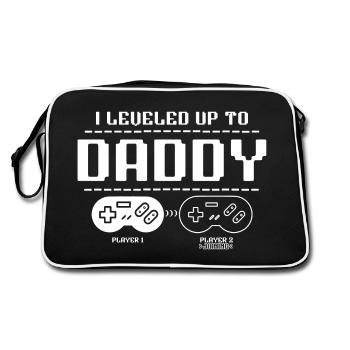 Promu papa en 2025 - Sac Retro - noir/blanc - Dos