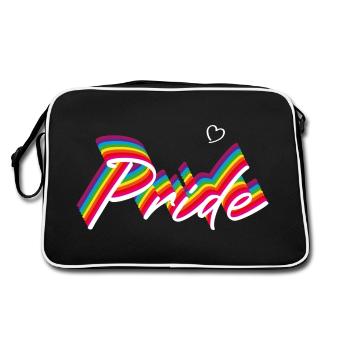 Rainbow Pride, gay, lesbienne, lgbtq Chemise - Sac Retro - noir/blanc - Dos