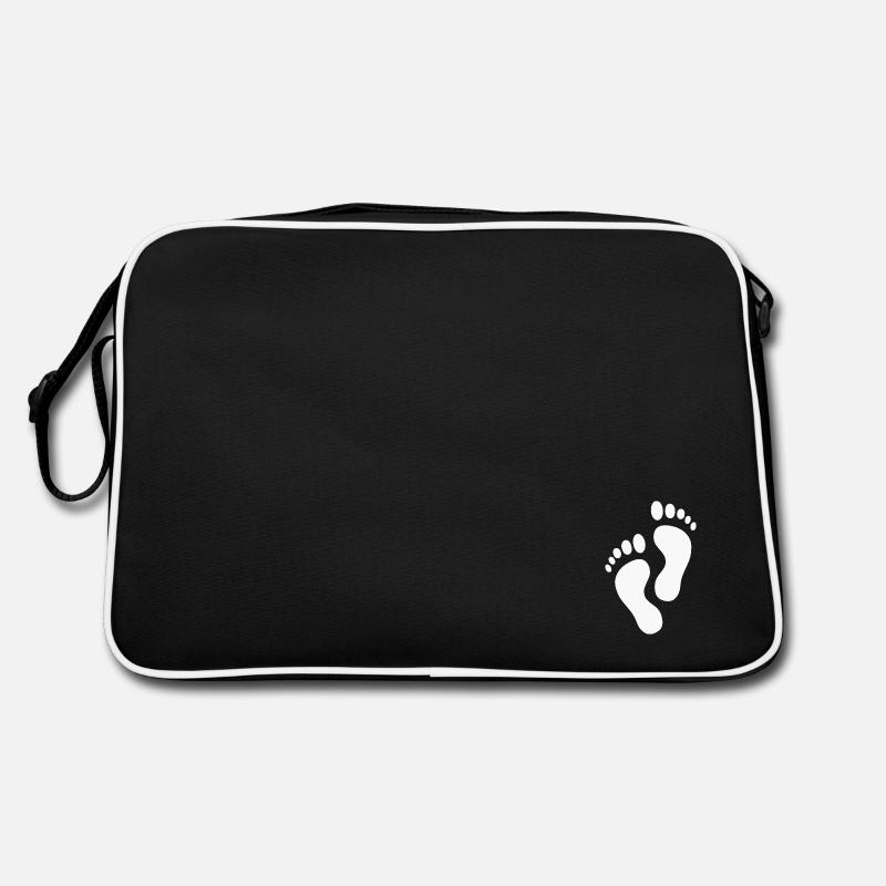 Barfuß Füße Retro Tasche