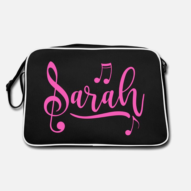 Sarah - Retro Tasche - Schwarz/Weiß