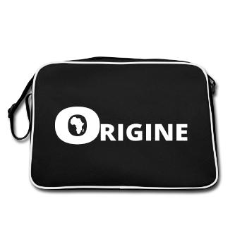 ORIGIN AFRICA - Retro Bag - black/white - Back