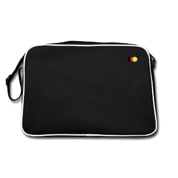 colored dots - Retro Bag - black/white - Back