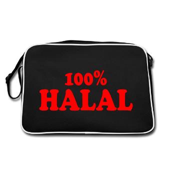 Halal - Sac Retro - noir/blanc - Dos