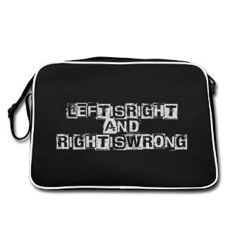 La gauche est la droite - Sac Retro - noir/blanc - Dos