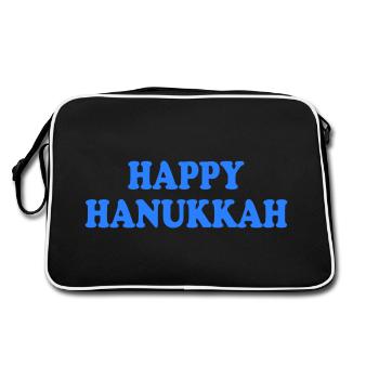 happy hanukkah - Sac Retro - noir/blanc - Dos